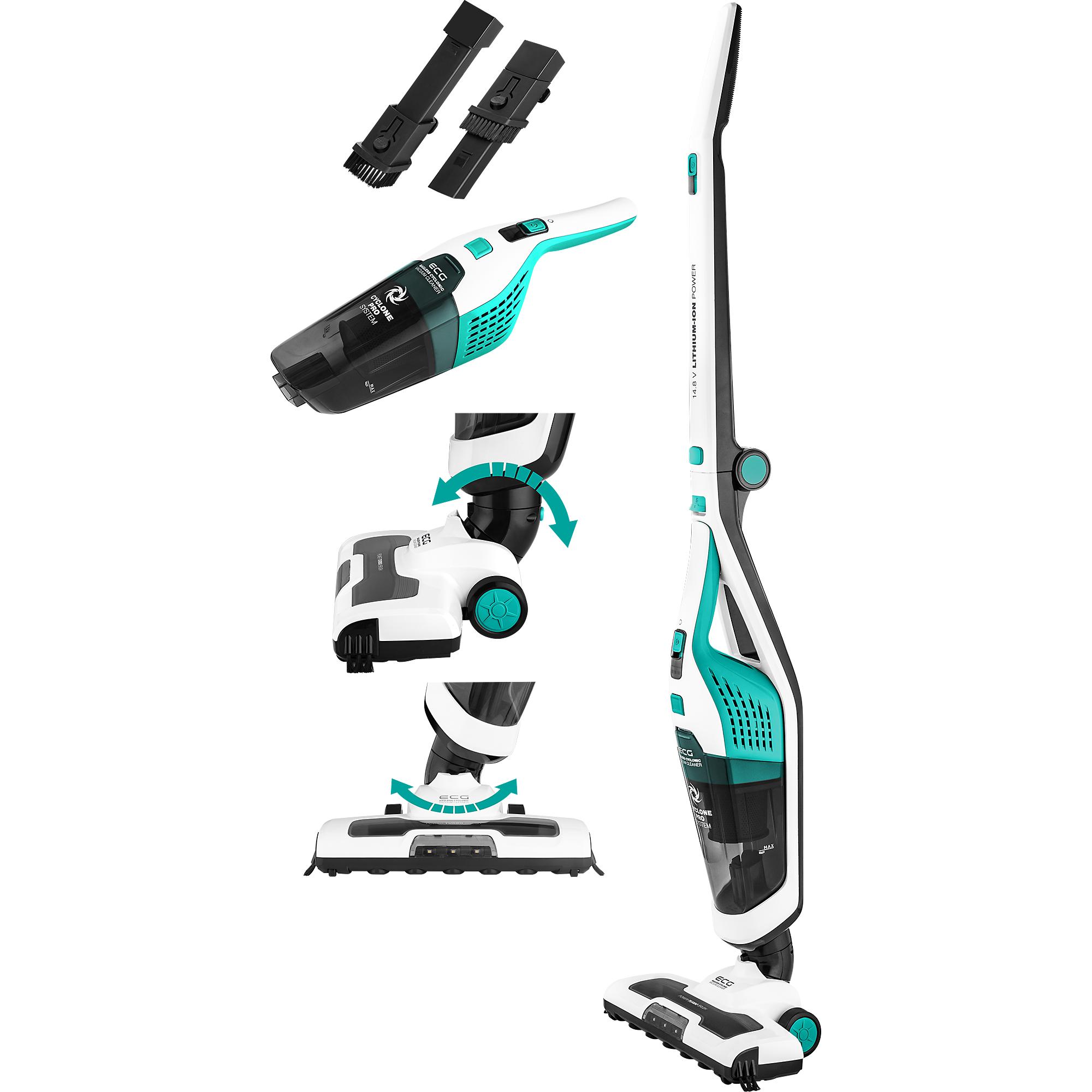ECG VT 3420 2in1 Jerome Stick vacuum cleaner, Up to 60 minutes run time per charge, Staubsauger, Blau