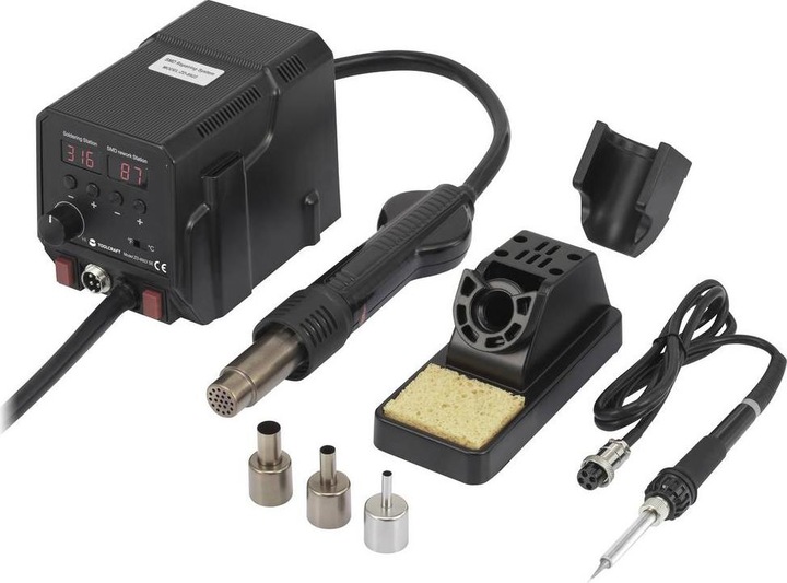 Actual product image Toolcraft ZD-8922 SE Soldering/Desoldering Station digital 360 W 50 - 480 °C incl. soldering tip