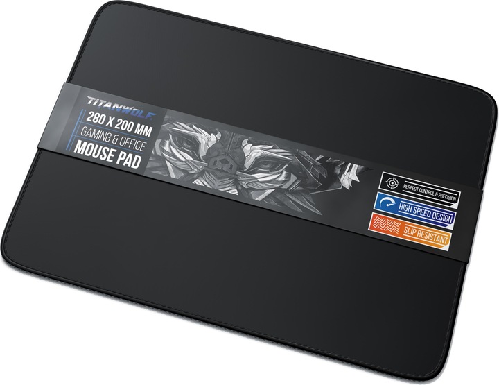 Image du produit Titanwolf Tapis de souris gaming, tapis de souris speed gaming 280 x 200mm, tapis de souris avec dos