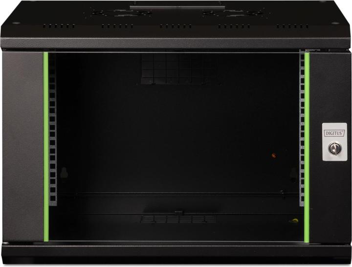 Produktbild Digitus 48,3cm 19Zoll Wandschrank 7HE schwarz Groesse HxBxT 420x600x450 mm (7 HE, 19 Zoll Rack)