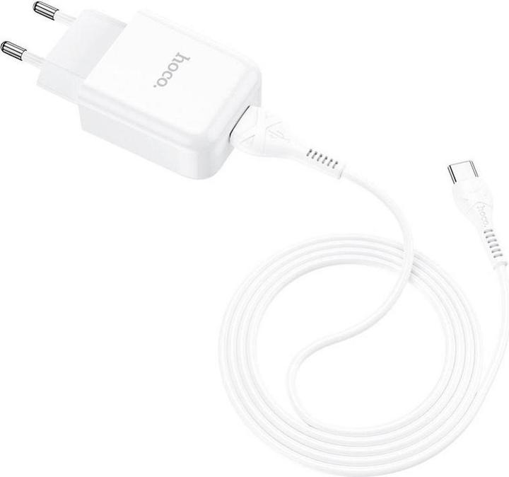 Produktbild Hoco Adapter travel charger USB A + cable USB A to Type C 2.1A N2 white
