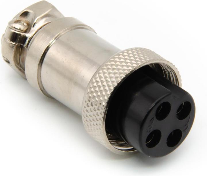 Image du produit Purecrea GX16-4P mâle 16mm femelle pour montage sur câble