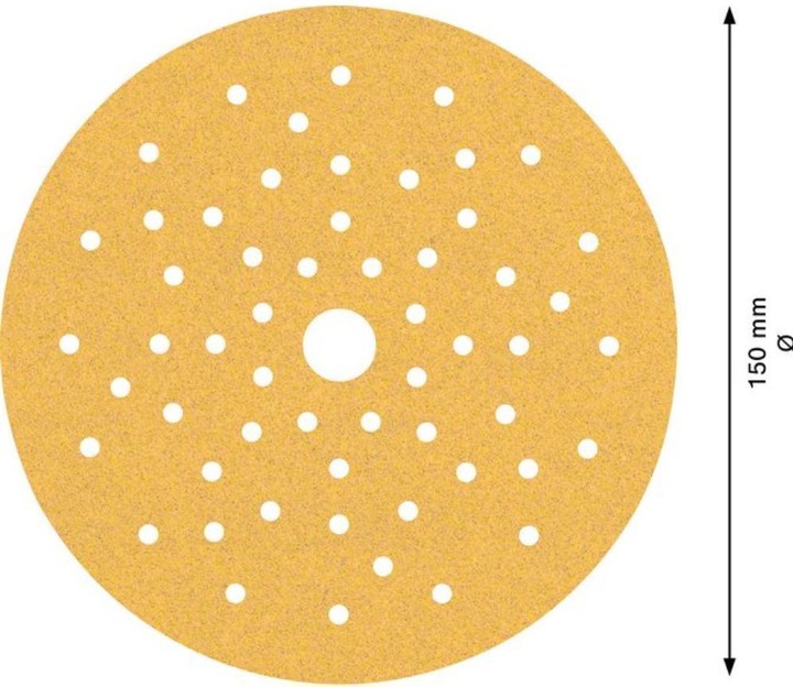 Image du produit Bosch Professional Zubehör Papier abrasif Expert C470 multi-trous pour ponceuse excentrique, 150 mm, G 100, 50 pcs. (100)