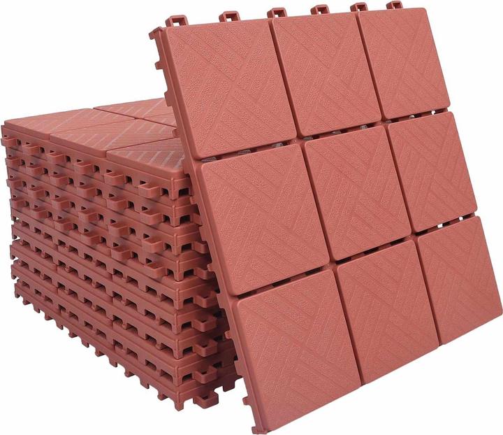 Produktbild vidaXL Terrassenfliese (10x, 30.50 x 30.50 cm)
