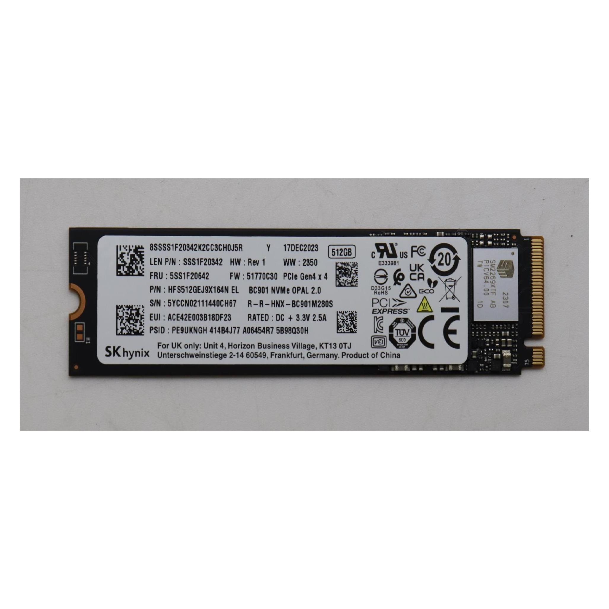 Lenovo Ssd Asm (512 GB, M.2 2280), SSD