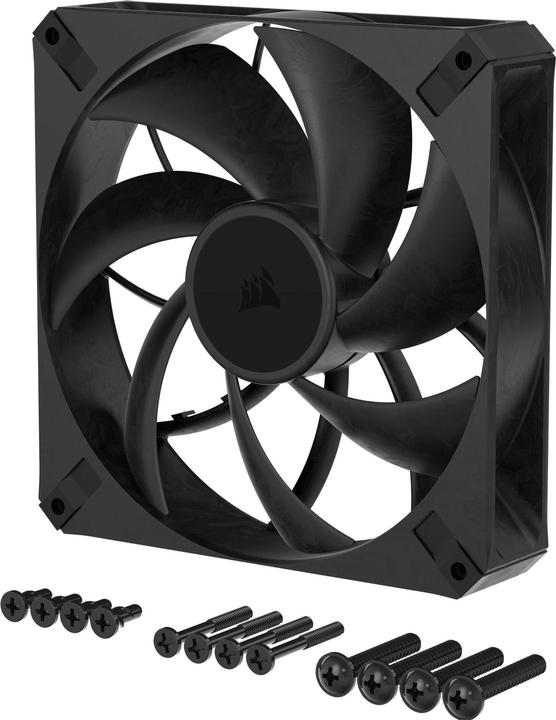 Actual product image Corsair Case Acc Fan RS140 MAX PWM 1x14cm black (140 mm, 1 x)