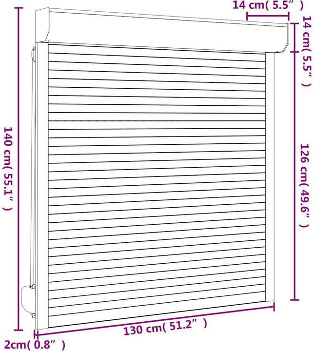 Actual product image vidaXL Helin (130 x 140 cm)
