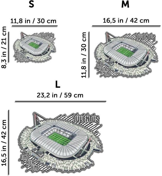Image du produit Iconic Juventus FC - Stade Allianz - Puzzle en bois Taille M (270 pièces) (270 pièces)
