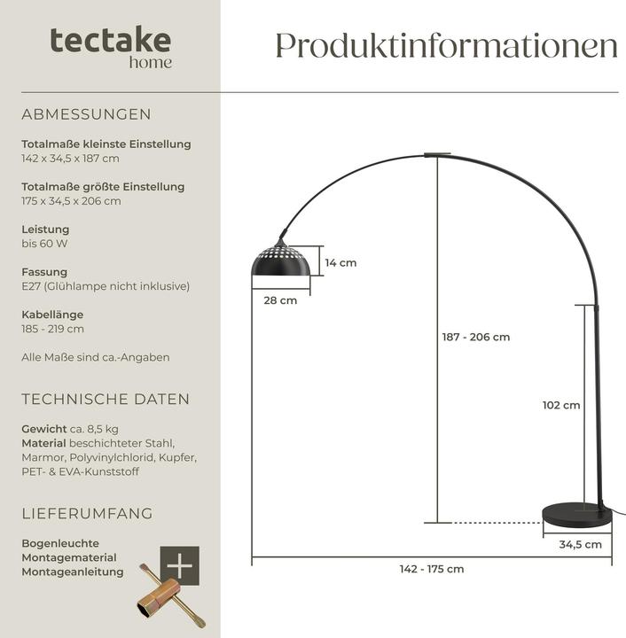 Image du produit tectake Arcus (E27)