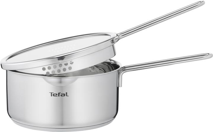 Actual product image Tefal Nordica Stielkasserolle 16 cm (16 cm, Pot, Stainless steel)