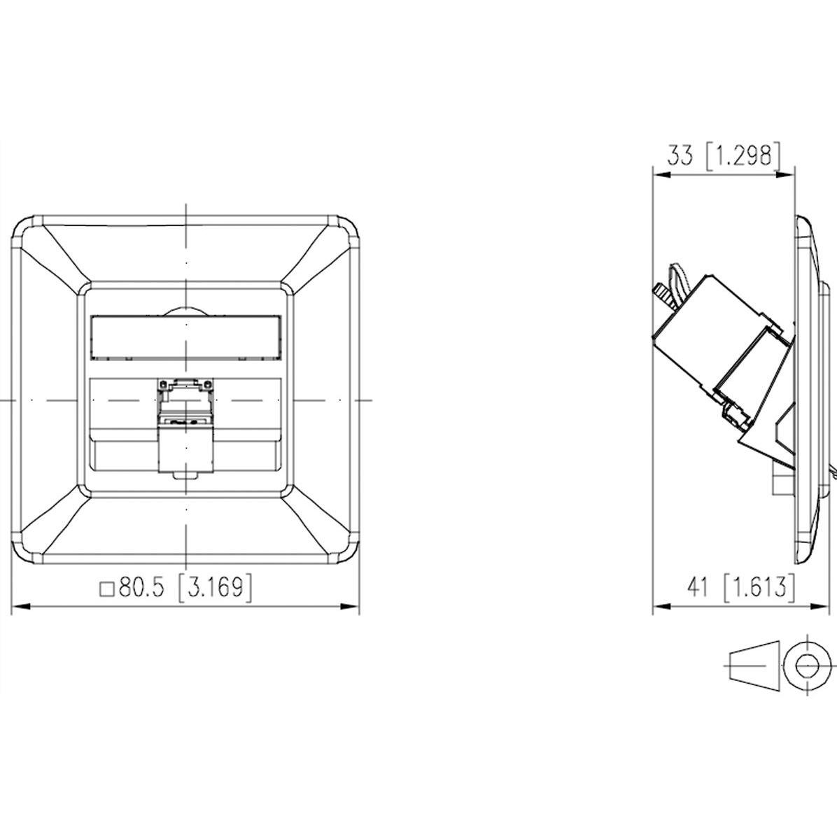 Thumbnail - Metz Connect, Steckdose, BTR Outlets Flush with 180 ° Modules