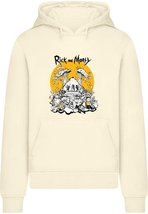 Produktbild Merchcode Rick and Morty - Rest and Ricklaxation Fitted heavy hoody - 197711 (S)