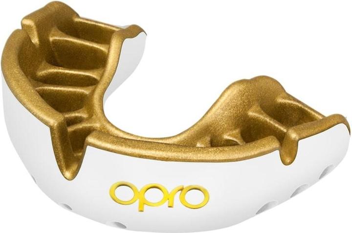 Opro Self-Fit Gold - Blanc/Or - NEW (Taille unique)