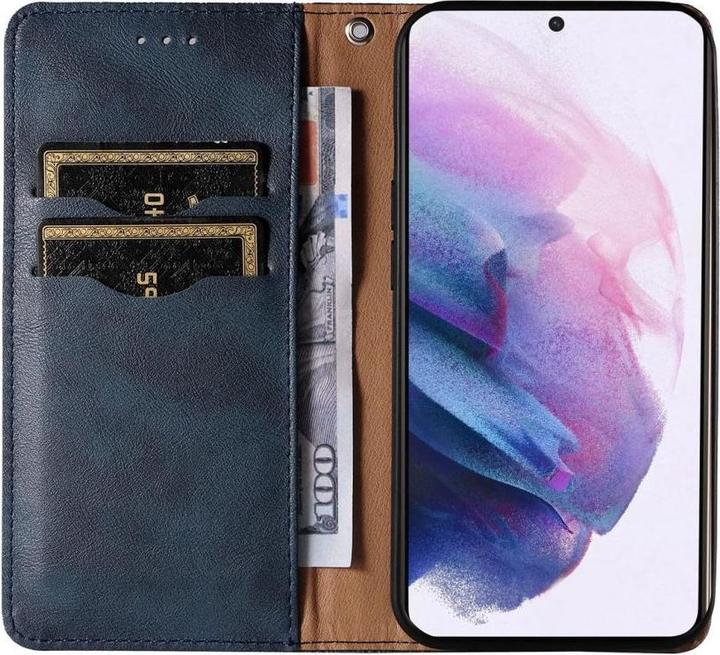 Image du produit Hurtel Étui à sangle magnétique pour Samsung Galaxy S22 Ultra Pouch Wallet + Mini Lanyard Pendentif bleu (Samsung Galaxy S22 Ultra)