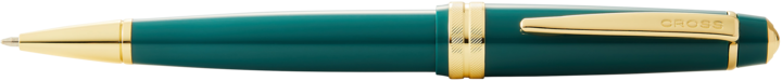 Productafbeelding Cross Balpen Kruis Bailey licht glanzend groen hars, goudkleurig afgewerkt in geschenkverpakking (Groen, Gouden fittingen, 1 x)