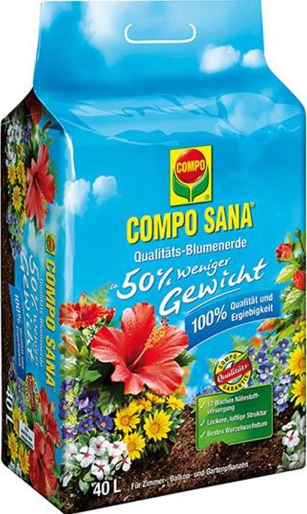Compo SANA Qualit„ts-Blumenerde ca. 50% weniger Gewicht, 40l (40 l)