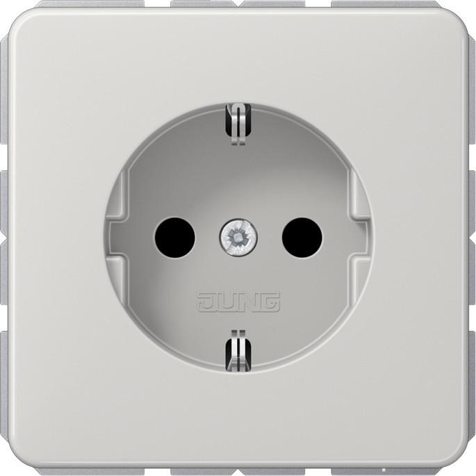 JUNG, Steckdose, Steckdose 1f lgr glz CD UP IP20 ZP CD1520BFLG