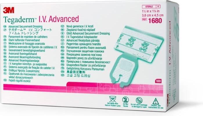 Produktbild 3M TEGADERM IV Advanced 3.8x4.5cm 100 (100 x)