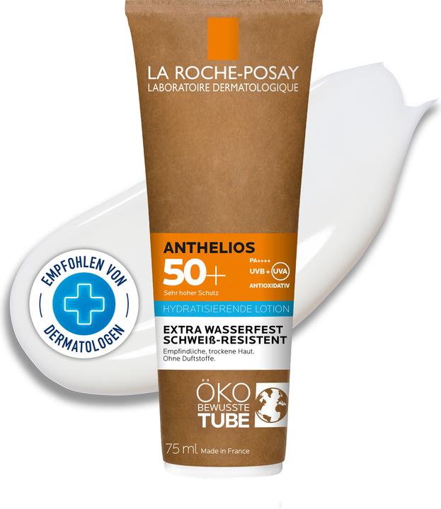 Produktbild La Roche Posay Anthelios Sonnenmilch LSF 50+: Sonnenmilch mit hohem UV-Lichtschutz für empfindliche Haut (Sonnenmilch, SPF 50+, 75 ml)
