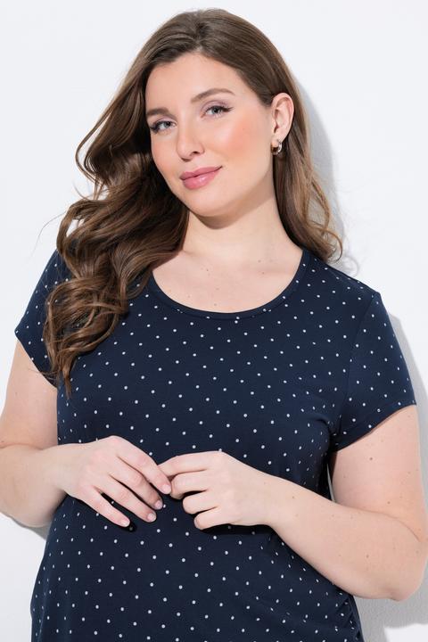 Produktbild Ulla Popken Bellieva-T-Shirts, 2er-Pack, Kurzarm, seitl. Raffung, GOTS (58)