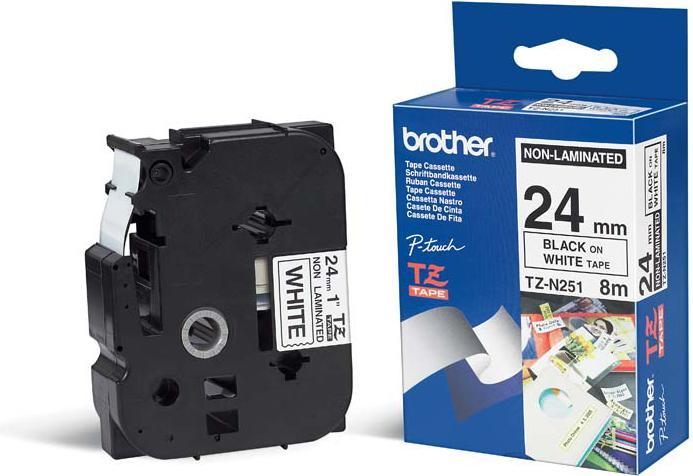 Actual product image Brother TZN251 (2.40 cm, White)