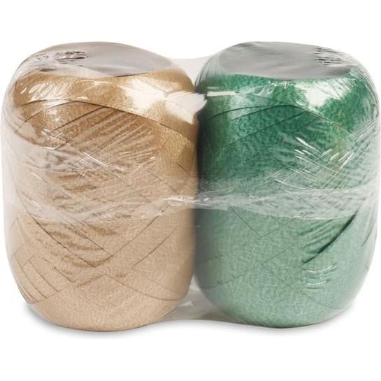 Pattberg, Geschenkverpackung, 2 Eiknäuel - America - grün, taupe (Geschenktüte, 2 x)