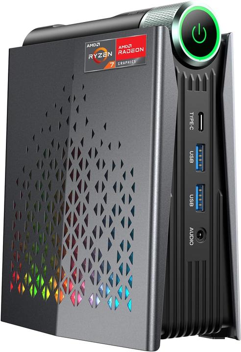 AceMagic Mini PC S3A mit Ryzen 7 8745HS, 3 Modi, WIFI6 (32.77 Go, Radeon 780M)