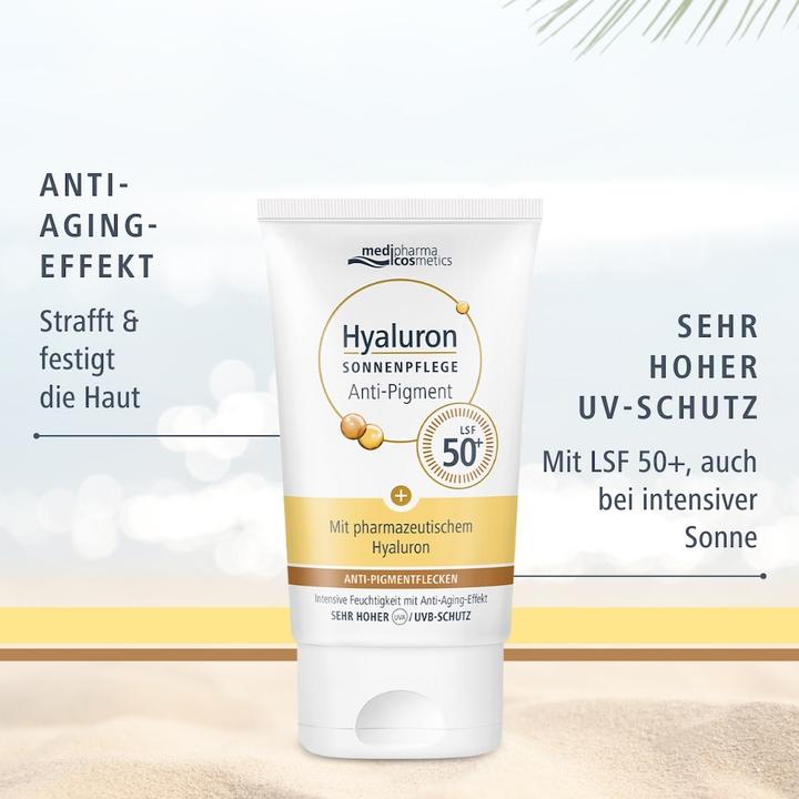 Produktbild Dr. Theiss Hyaluron Sonnenp. Gesicht Anti-Pig.&Anti-Age LSF50, 50 ml CRE (Sonnencreme Gesicht, SPF 50+, 50 ml)