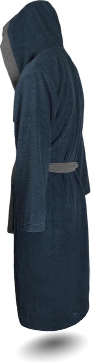 Produktbild Normani Damen Baumwoll-Bademantel mit Frottee, zweifarbig - OEKO-TEX® 100 (S)