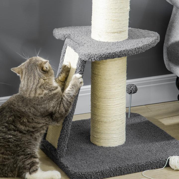 Actual product image Jamb Scratching post (92 cm, Dark grey+cream white)