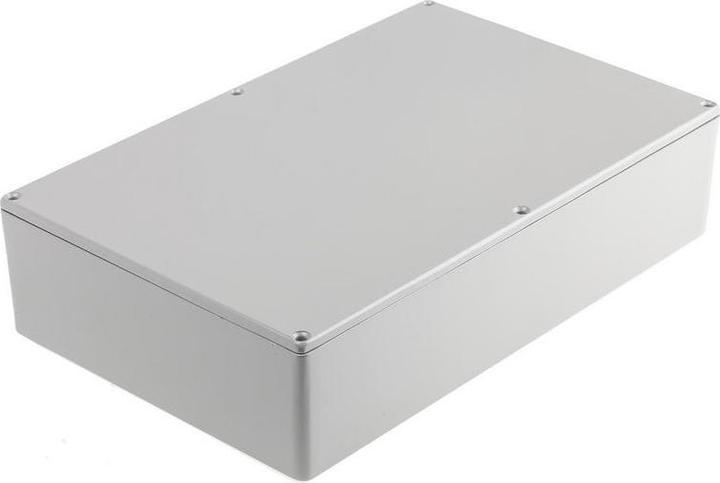 Actual product image RS PRO L/Grey Aluminium Box 275x175x65mm (Housing)