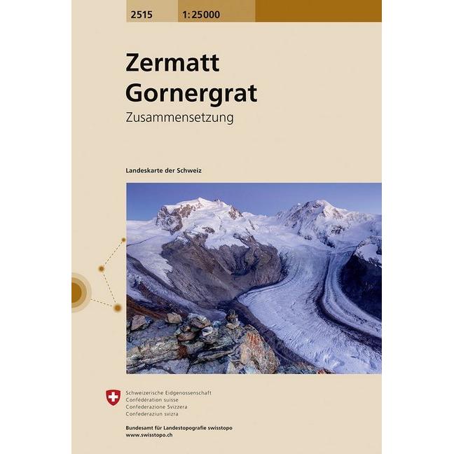 Zermatt, Gornergrat 25000, Landkarte