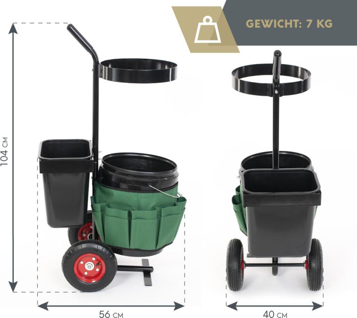 Produktbild Westmann Universal Gartentrolley und Werkzeughalter (40 kg)