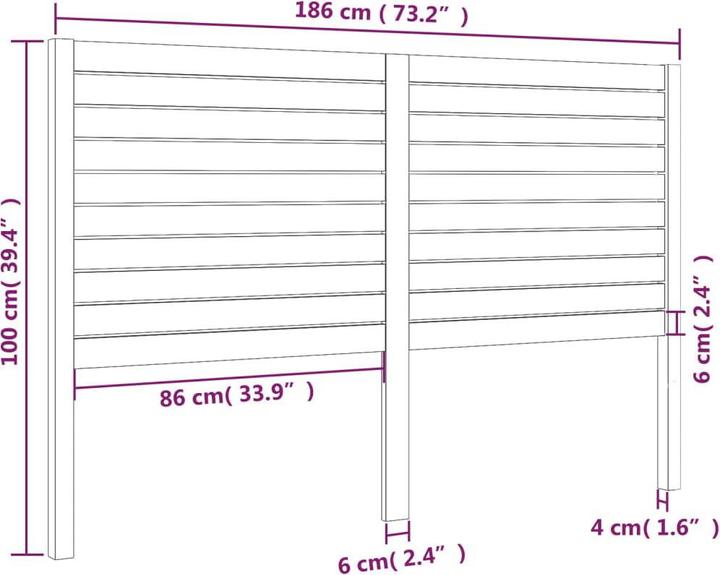 Image du produit vidaXL Raiden (186 x 4 x 100 cm)