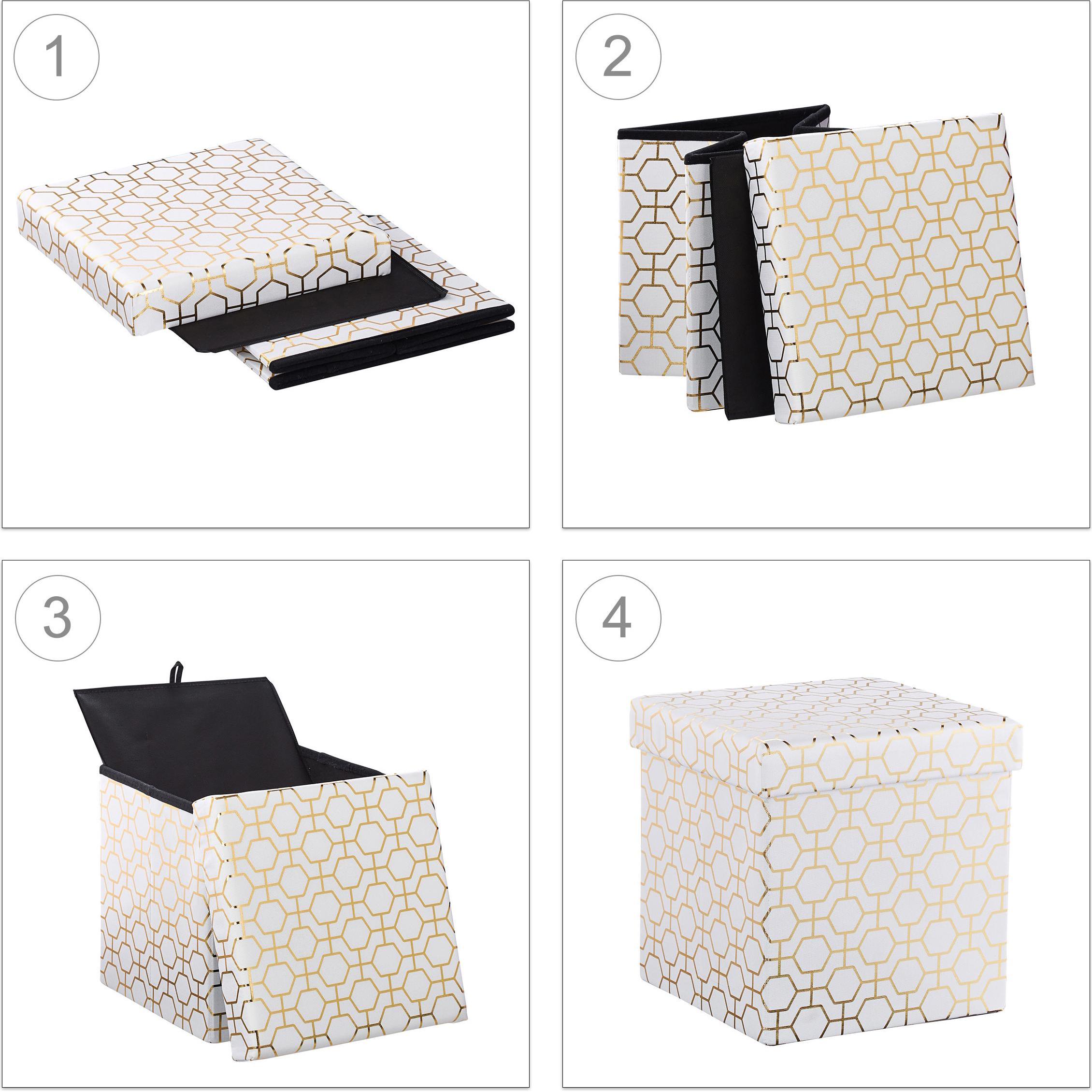 Thumbnail - Relaxdays, Hocker + Pouf, Sitzwürfel