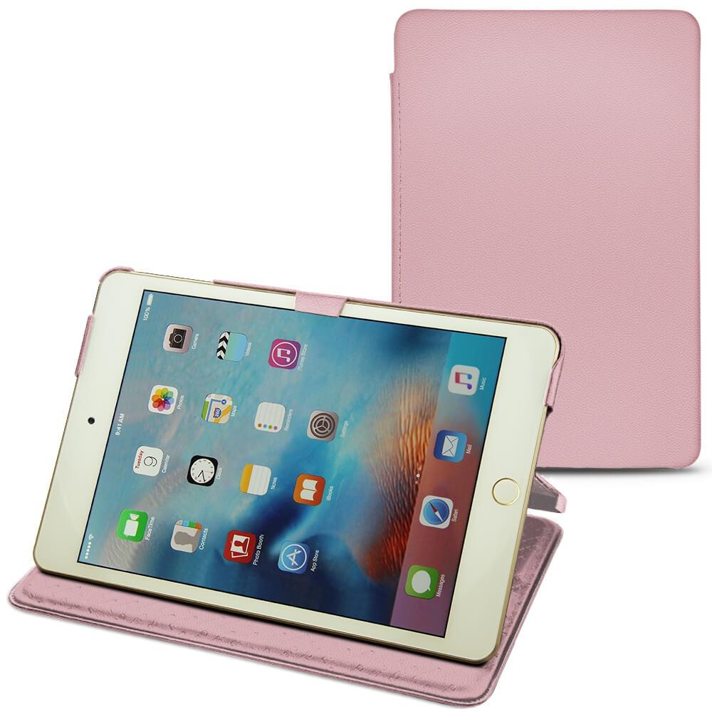 Noreve Lederschutzhülle horizontal (IPad Mini 4), Tablet Hülle, Rosa
