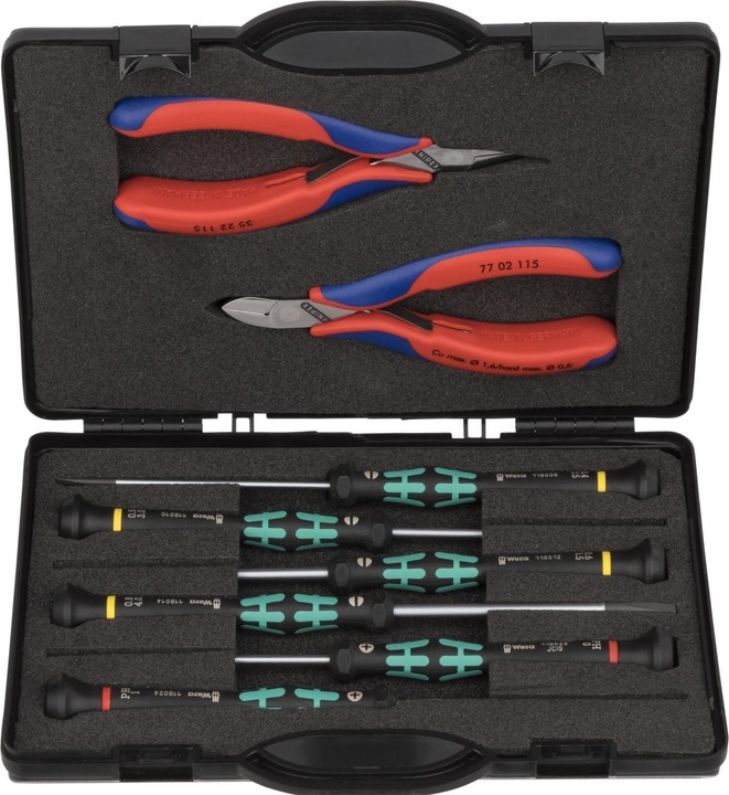 Immagine prodotto Knipex Astuccio con pinze per elettronica (160 mm)