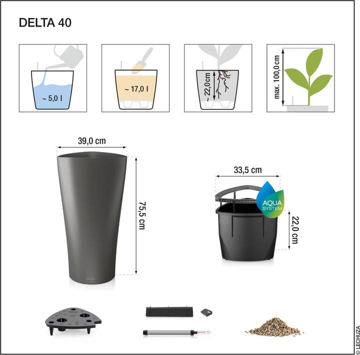 Actual product image Lechuza Delta (39 x 75.50 cm)