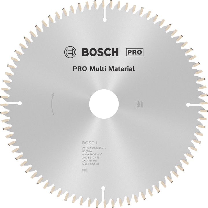 Immagine prodotto Bosch Professional Zubehör Lama circolare PRO Multi Material, 210 x 2,5 x 30 mm