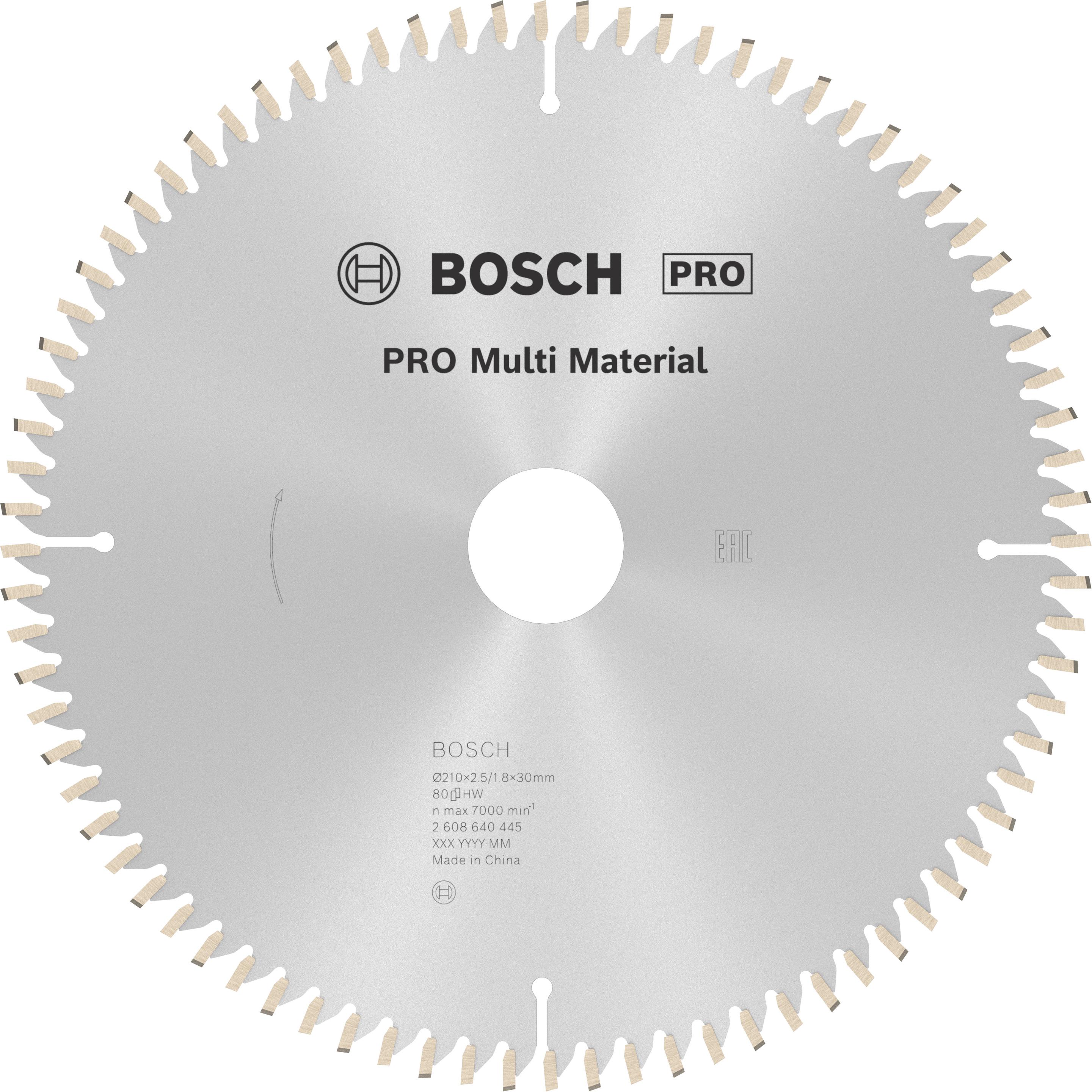 Thumbnail - Bosch Professional Zubehör, Sägeblatt, PRO Multi Material Kreissägeblatt, 210 x 2,5 x 30 mm