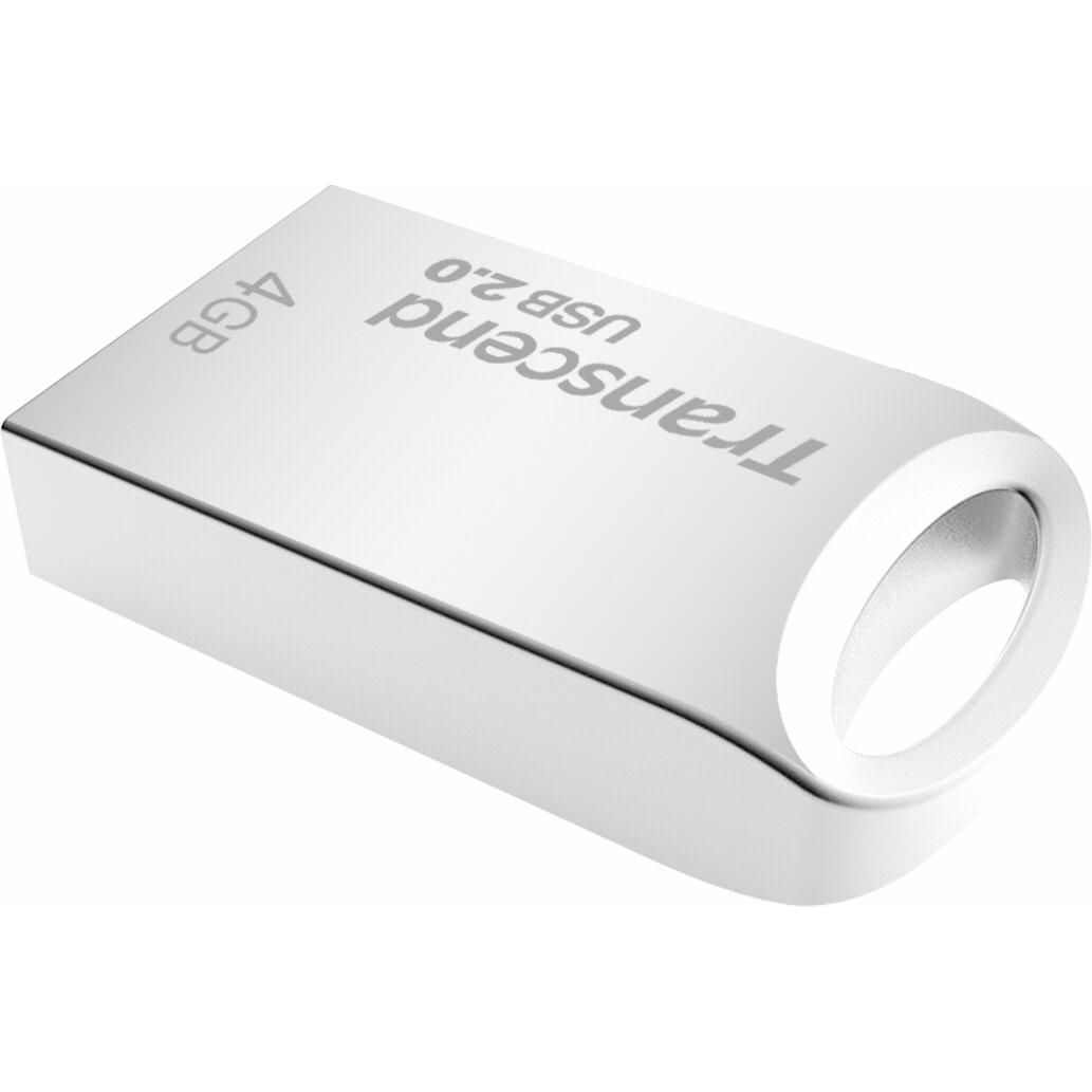 Transcend JetFlash 510 4GB USB 2.0 (4 GB, USB 2.0), USB Stick, Silber