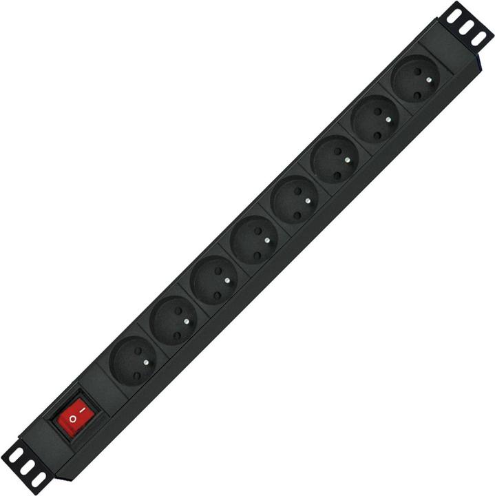 Actual product image Roline PDU 8 x 2P+T AVEC INTERRUPTEUR LUMINEUX 1,8M (8x, CEE 7/3, CEE 7/5, 1.80 m)