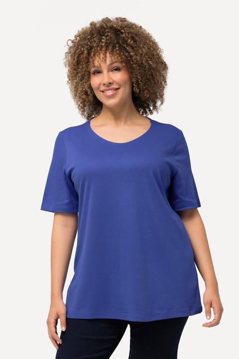 Produktbild Ulla Popken Shirt, doppellagige Vorderseite, Slim, Rundhals, Halbarm (56)