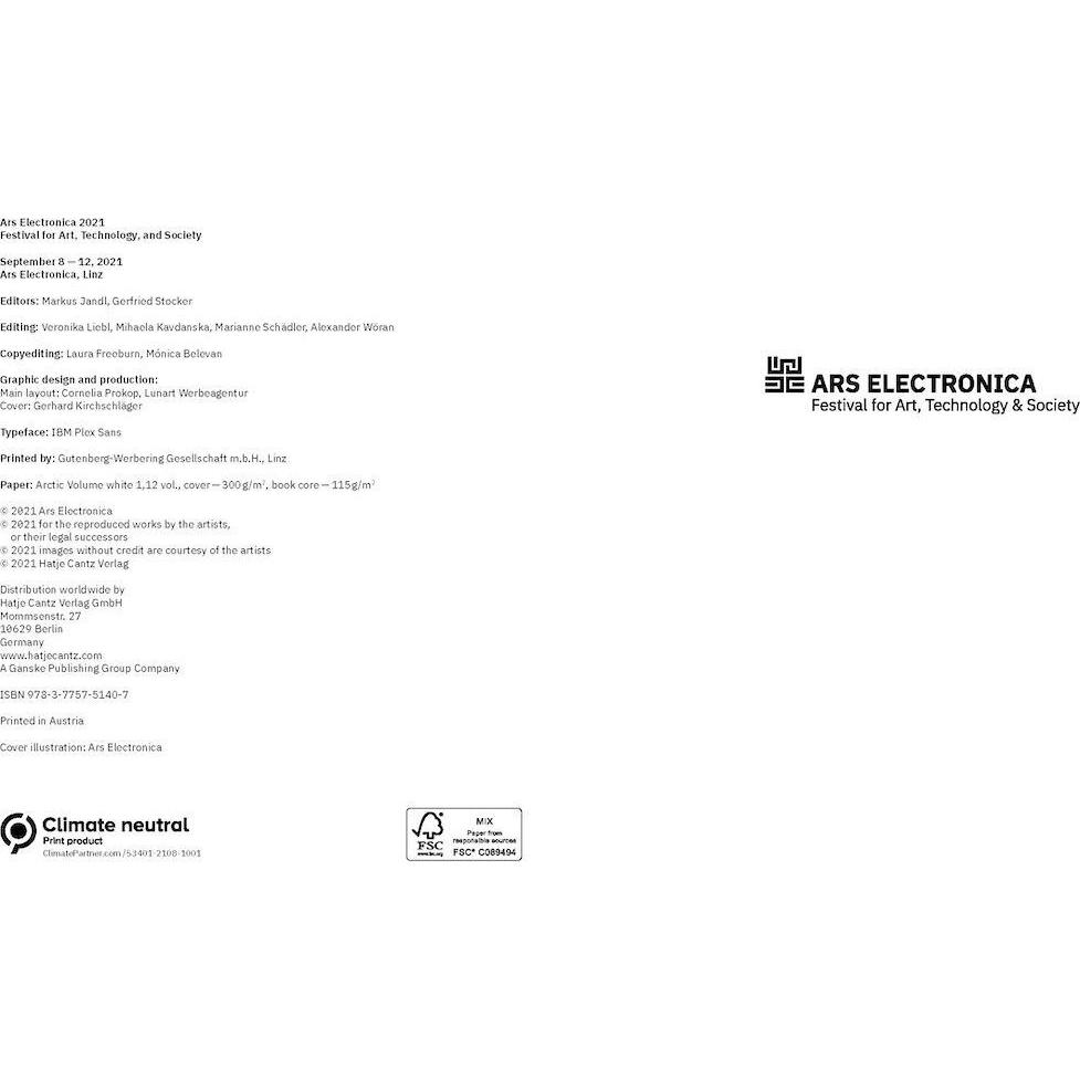 Thumbnail - Ars Electronica 2021, Sachbücher von Markus Jandl