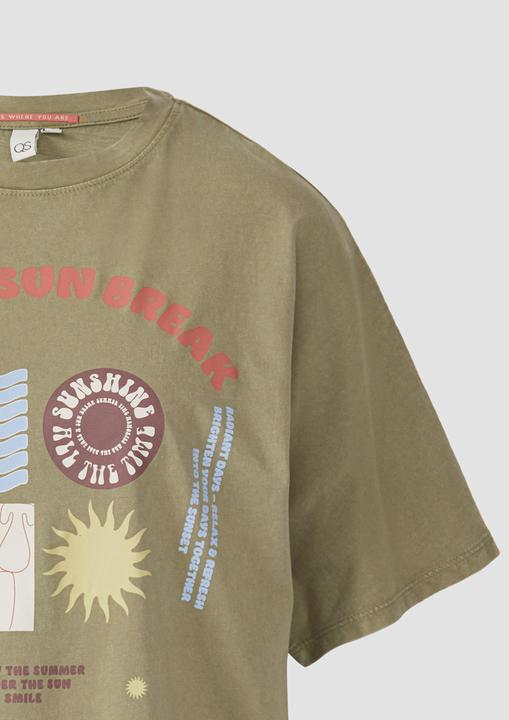 Produktbild S.Oliver T-Shirt Gewaschenes T-Shirt mit Frontprint (M)