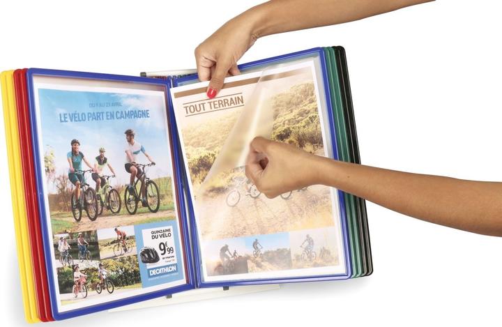 Immagine prodotto Tarifold Supporto da tavolo 434909 A4 10 pannelli Easy Load assortiti