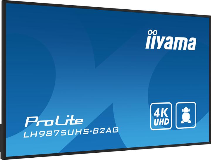 Produktbild iiyama 247.7cm(97,5") LH9875UHS-B2AG 16:9 3xHDMI+DP+DVI 4K (Speditionsversand) (3840 x 2160 Pixel, 97.50")