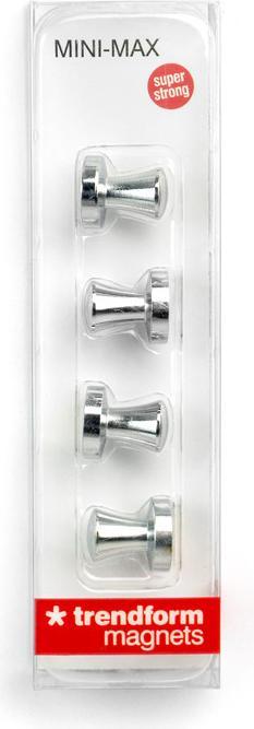 Produktbild Trendform Superstrong Magnets MINI-MAX 4er Set silber (4x)