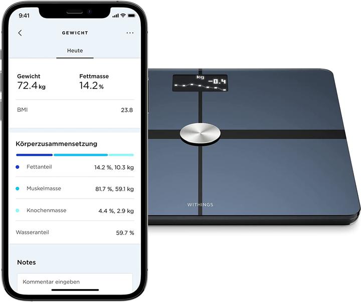 Produktbild Withings WLAN-Smart-Waage, App-Sync
