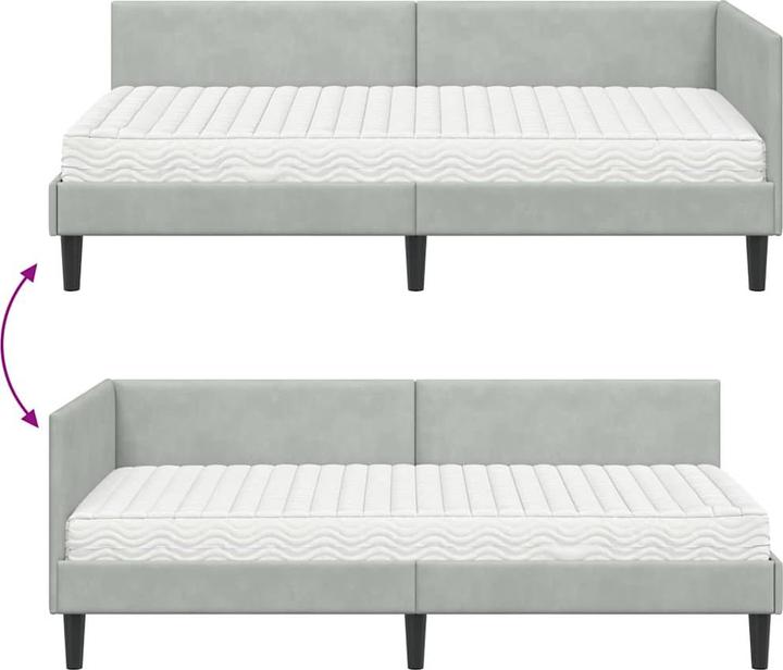 Image du produit vidaXL Modernes Bett (90 x 190 cm)